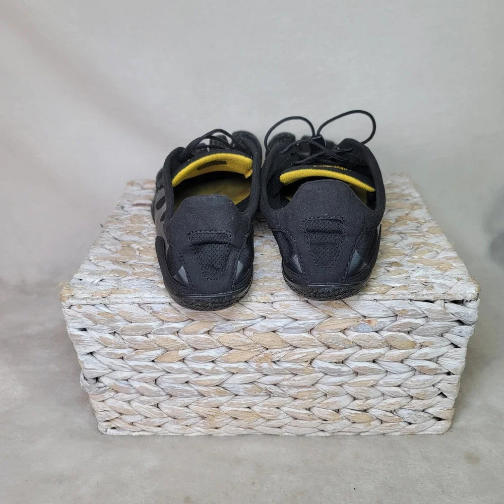 Vibram FiveFingers KSO EVO Mens Black Yellow Barefoot Training Shoes 14M0701